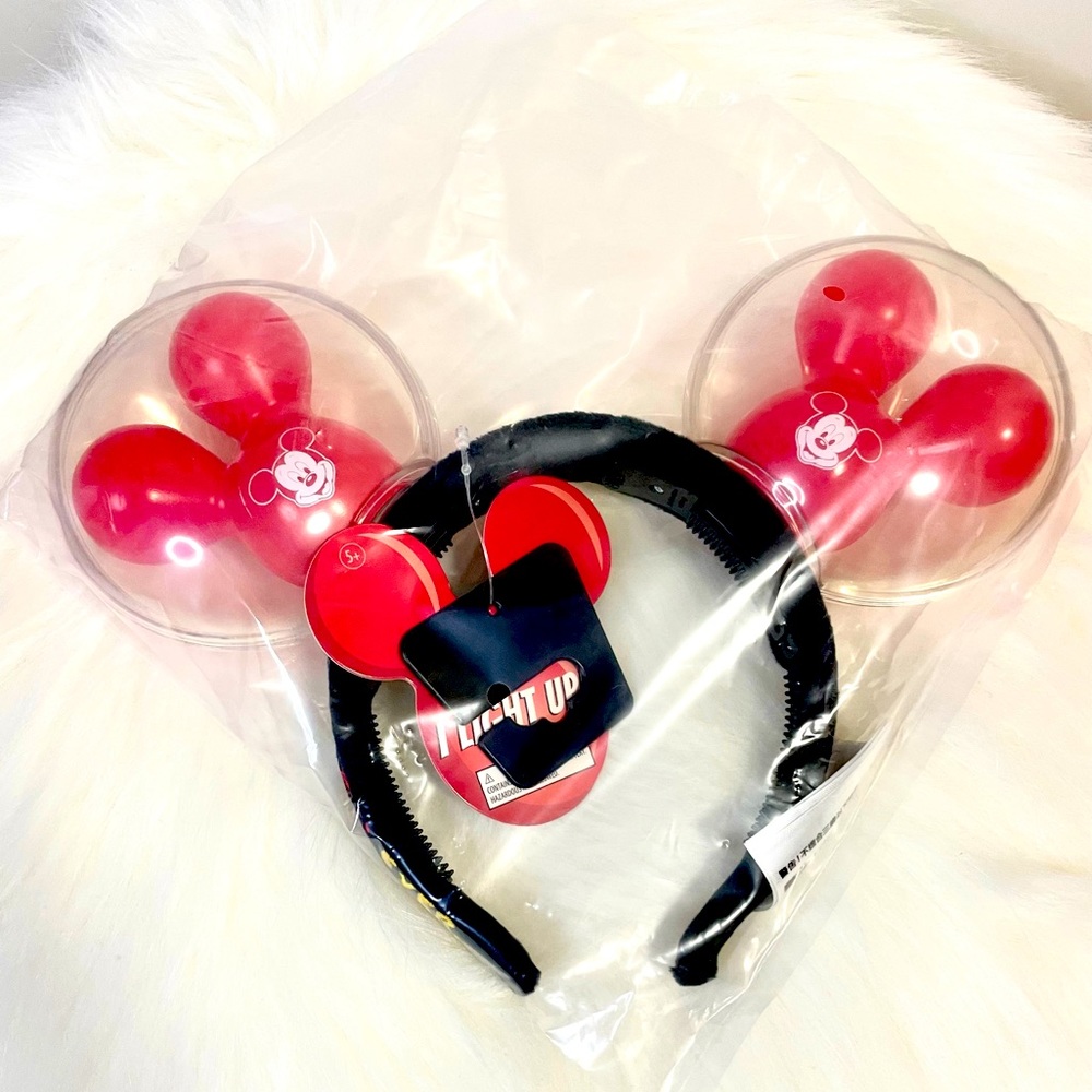 NEW Disney Mickey Mouse Balloon Light Up Christmas Ears - Picture 7 of 8